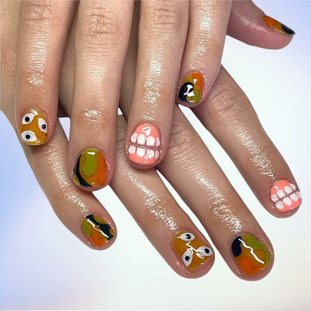 30 Chic Fall Nail Designs for Short Nails 27