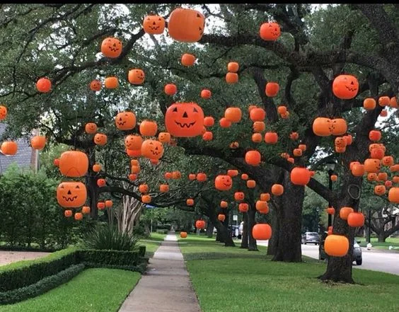 Halloween Pumpkin Driveway